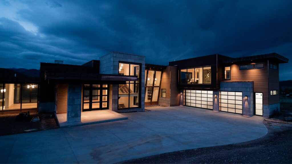 promontory-utah-contemporary-home-exterior-night